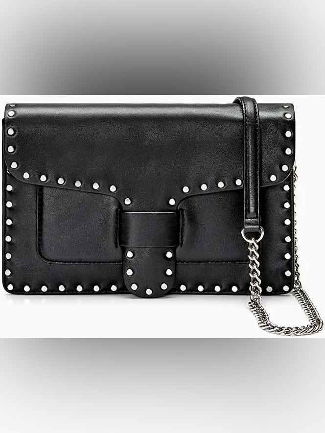 Rebecca Minkoff Midnighter Leather Crossbody Bag With Chain